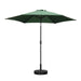 9Ft Patio Umbrella Outdoor Portable Table Market Umbrella with Push Button Tilt/Crank Waterproof Uv-Proof, Dark Green