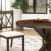 Windvale Cross-Buck Base Dining Table, Espresso