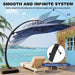 Outdoor Large round Aluminum Offset Umbrella, Heavy Duty Offset Umbrella with 360°Rotation, Offset Patio Cantilever Umbrellas with Base Included