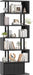 6-Tier Tall Bookshelf with Drawers, Black