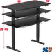 55 X 28 Inches Electric Height Adjustable Standing Desk with Drawer and Memory Preset, Black