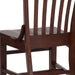 School House Back Walnut Wood Chair