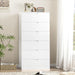 White Dresser with 6 Large Drawers