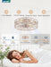 Contemporary 23 Inch White Gold Caged Ceiling Fan
