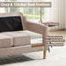Khaki Linen Sofa 83.5 Inch UltraDeep Cushioning