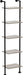 Tall Narrow Ladder Shelf Black Powdercoated Framework