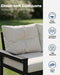 3 Seats HDPE Outdoor Patio Furniture Conversation Set