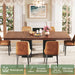 63" Extendable Rectangle Dining Table for 6-8, Wooden Table