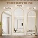 71X26 Arched Full Length Mirror, Floor Mirror with Stand