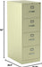 4-Drawer Filing Cabinet - 310 Series Full-Suspension Legal File Cabinet, 26-1/2-Inch, Putty (314CPL)