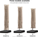 Outdoor Cantilever Umbrella Cover Easy Setup S Size Beige