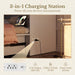 White Queen Murphy Bed Featuring Integrated Charging