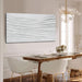 White Textured Abstract Wall Art Canvas 24X48 Inch, Hand Painted Minimalist Neutral 3D Plaster Style Artwork for Living Room Bedroom, Modern Large Canvas Wall Decor, Gallery Wrapped Ready to Hang