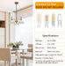 Chandelier Light 3 Lights Chandeliers Lamp Modern Pendant Lighting Fixtures for Dining Room Entryway Living Room Bedrooms Foyer Entrance Kitchen