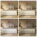 King Size Bed Frame with 4 Storage Drawers & Headboard with Dual Cushions, Freya Collection Upholstered Platform Bed, Oeko-Tex, Noise-Free, No Box Spring, Stone Beige
