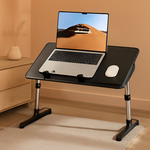 Laptop Desk for Bed,  Height & Angle Adjustable Laptop Stand for Bed, Lap Desk Bed Tray Table, Light Weight Foldable Portable Laptop Table for Couch Sofa Chair Floor Desk for Adults, Kids (Black)