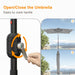 Rectangle Patio Umbrella with Solar Lights, 6X9Ft Outdoor Rectangular Table Market Umbrella Patio with Push Button Tilt and Crank for Pool, Deck, Garden,Backyard