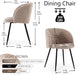 Accent Chairs Set of 2, Fuzzy Sherpa Dining Chairs with Barrel Back, Upholstered Faux Fur Armchairs with Black Metal Leg, Living Room Chairs (Light Brown)