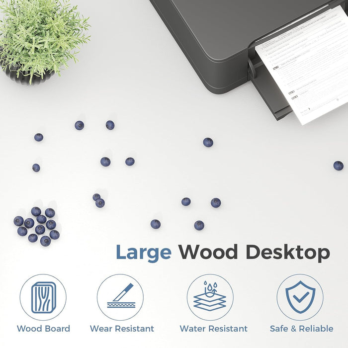 5-Drawer Mobile File Cabinet, Wooden Printer Stand with Storage