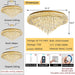 LED Crystal Chandelier With Remote Dimmable Lighting