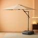 Patio Umbrella with Base 9' X 11.5' 360° Rotation Control Beige