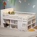Queen Size Loft Bed Integrated LEDLighting Headboard