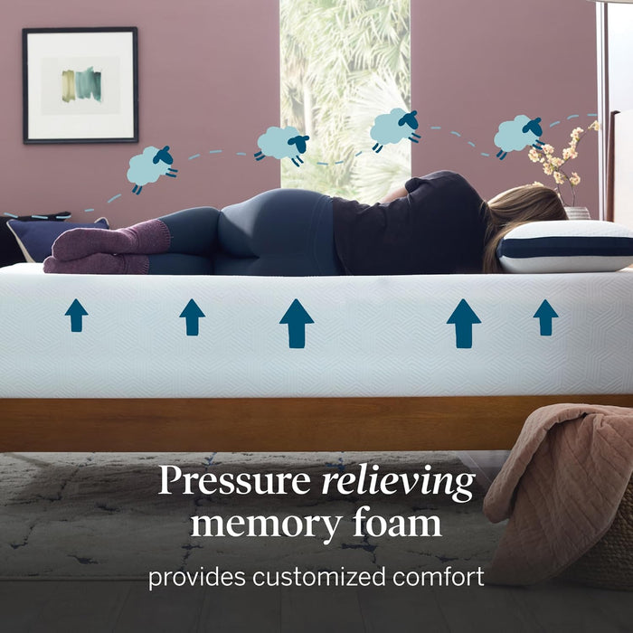 ® 10" Medium Gel Memory Foam Mattress – Bamboo Charcoal & Cooling Gel – Fiberglass Free – Bed in a Box – Certipur-Us® Certified – Queen Size