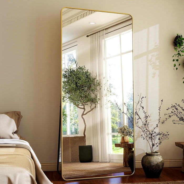 71"X32" Full Length Mirror, Large Floor Mirror with Stand