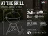 Weber Original Kettle Charcoal Grill, 18-Inch, Black – Classic Outdoor BBQ Grill with One‑Touch™ Cleaning System & Precise Temperature Control Dampers