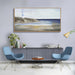Large Ocean Wall Art Blue and Gold Wall Decor Framed Artwork Vogue Canvas Painting for Living Room Bedroom Dining Room Office Home Decor 30X60 Inch