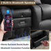 Loveseat Recliner Sofa with Massage and Heat, Power Reclining Loveseat Sofa RV Couch with Console, Home Theater Seating with LED Lights, Bluetooth Speakers, USB, Outlets, Faux Leather, Black