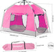 Kids Play Tent-Portable Playhouse Children House -Easy Set up Indoor Outdoor with Carry Bag for Kids-Light Strip Design for Night Use -Space for Children and Parents-Birthday