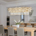 34Inch CrystalChandelier Gold TwelveLights Pendant