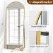 30"X71" Arched Full Length Mirror, Gold Large Floor Mirror with Aluminum Alloy Frame, Standing Hanging or Leaning Wall-Mounted Full Body Mirror for Living Room and Bedroom