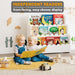 White Three Tier Montessori Bookshelf NurseryPlayroom