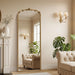 Full Length Gold Mirror: 21''X56'' Baroque Floor Long Body Mirror