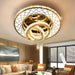 Gold 24 Inch Ceiling Chandelier Decorative Illumination