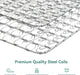 Twin Mattress, 6 Inch Twin Size Mattresses in a Box with Smarts™ Coil for Pressure Relief, Medium Plush Foam and Spring Hybrid Colchones with Certipur-Us Certified