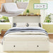Full Murphy Bed Cabinet Distressed White StorageSolution