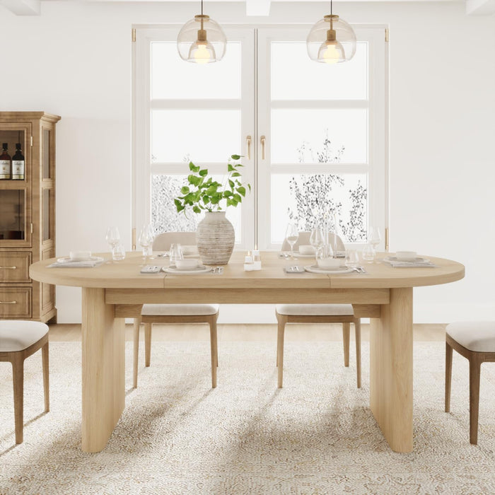 Oval Dining Table Seats SixToEight NaturalFinishOak