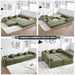 Olive Green Corduroy Premium Modular Sleeper SofaBed