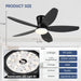 42-Inch LED Ceiling Fan With Remote-Control Low-Profile