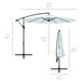 10Ft Offset Hanging Outdoor Market Patio Umbrella W/ Easy Tilt Adjustment - Baby Blue