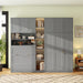 Twin Size Charcoalgray Murphy Cabinet Bed Wardrobe