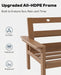 3-Piece HDPE Outdoor Patio Furniture Conversation Set