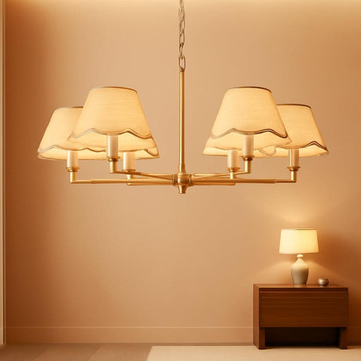 6-Light Boho Rattan Chandelier 39″ Rattan Pendant Light with Hand-Woven Shade Adjustable Height Vintage Dining Room Chandelier for Kitchen Island Living Room Bedroom Foyer E26 Base