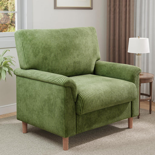 Green 22InchesWide Oversized PremiumLuxAccent Chair