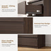 Modern 5 Drawer Dresser for Bedroom, 15" D X 23.7" W X 40.4" H in Simply Chest of Drawers (Brown)