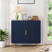 31" Fluted Buffet Cabinet,Modern Sideboard Cabinet with Storage,Blue