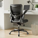 Office Chair, Ergonomic Desk Chair with Adjustable Lumbar Support and Flip up Armrest, Breathable Mesh Computer Chair for Home Office, Black